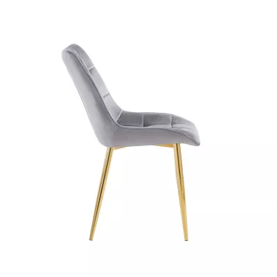 MALDA Polstersessel – grau/gold