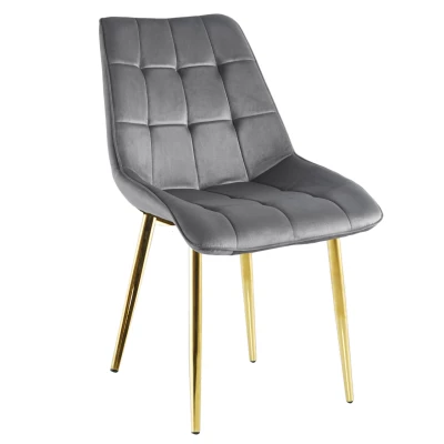 MALDA Polstersessel – grau/gold