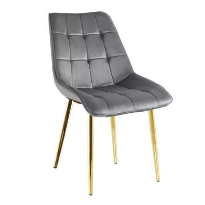MALDA Polstersessel – grau/gold