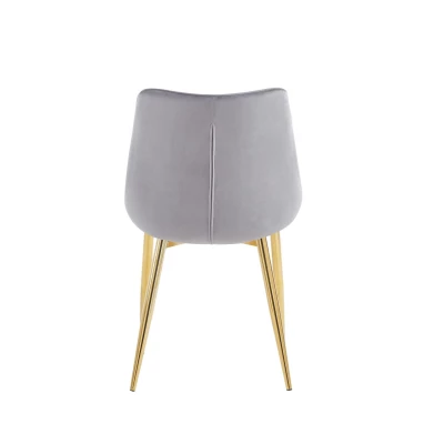 MALDA Polstersessel – grau/gold