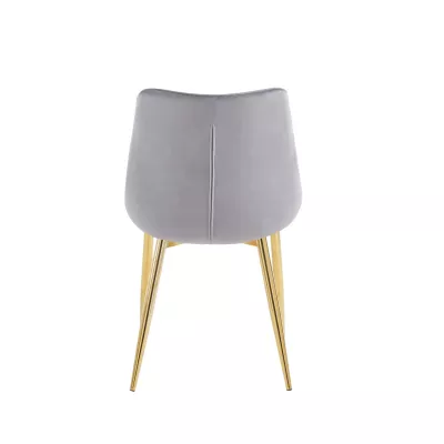 MALDA Polstersessel – grau/gold