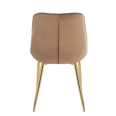 MALDA Polstersessel – Cappuccino/Gold