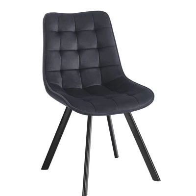 SINDI Polsterstuhl für Esszimmer - schwarz