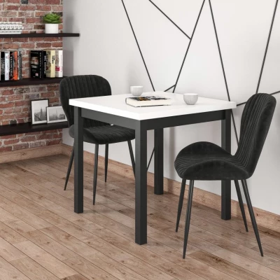 ASYA Polsterstuhl für Esszimmer - schwarz