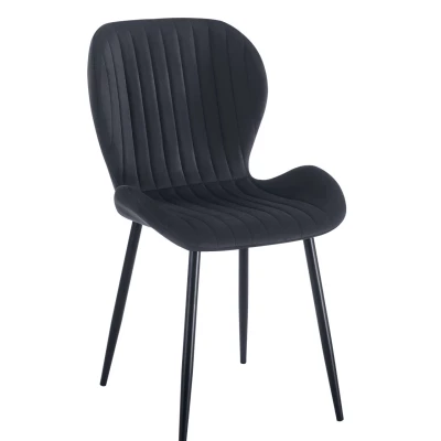 ASYA Polsterstuhl für Esszimmer - schwarz