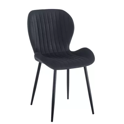 ASYA Polsterstuhl für Esszimmer - schwarz