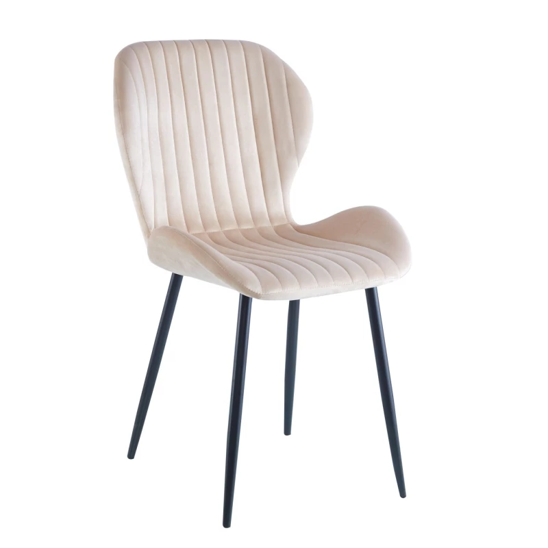 ASYA Polsterstuhl für Esszimmer - beige/schwarz