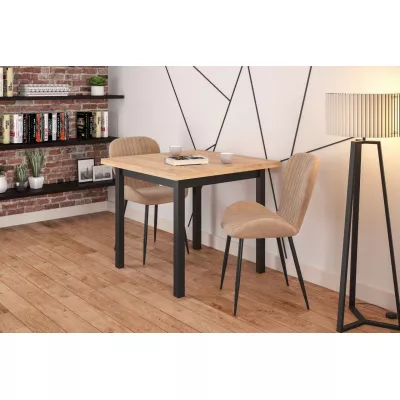 ASYA Polsterstuhl für Esszimmer – Cappuccino/Schwarz
