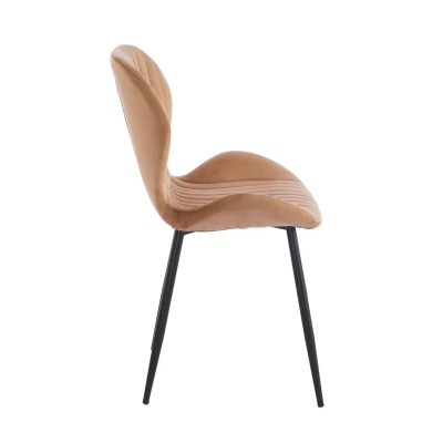 ASYA Polsterstuhl für Esszimmer – Cappuccino/Schwarz