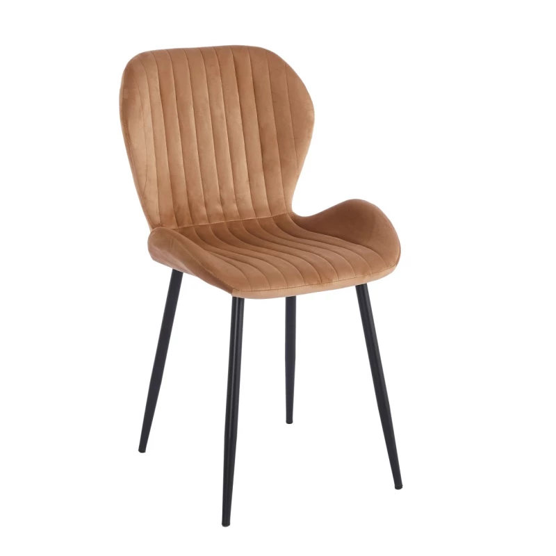 ASYA Polsterstuhl für Esszimmer – Cappuccino/Schwarz