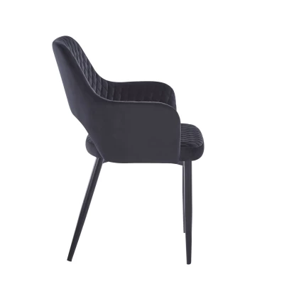 YONITA Polsterstuhl für Esszimmer - schwarz