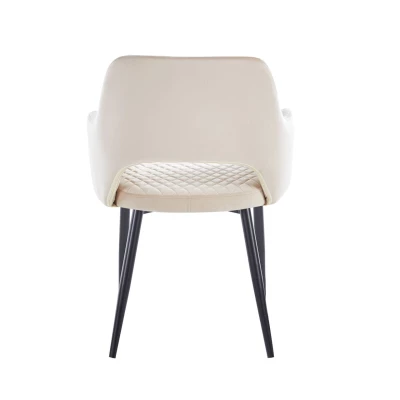 YONITA Polsterstuhl für Esszimmer - beige/schwarz