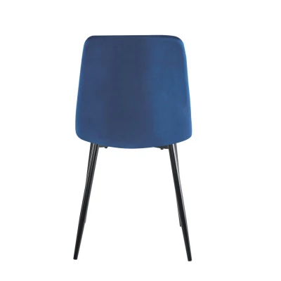 Esszimmerstuhl BAPTISTE - blau / schwarz
