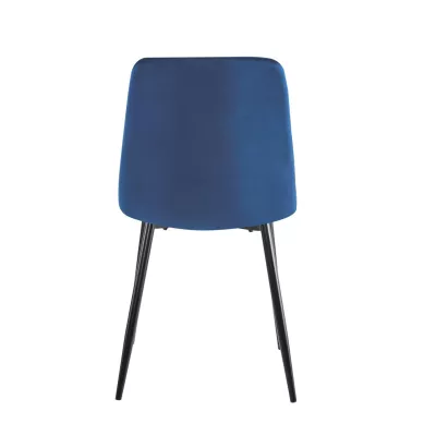 Esszimmerstuhl BAPTISTE - blau / schwarz