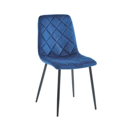 Esszimmerstuhl BAPTISTE - blau / schwarz