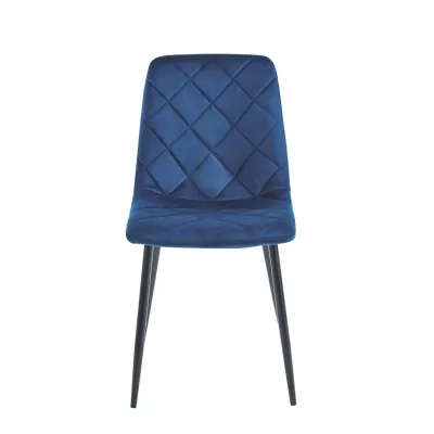 Esszimmerstuhl BAPTISTE - blau / schwarz