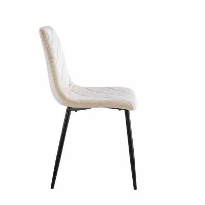 Esszimmerstuhl BAPTISTE - beige / schwarz