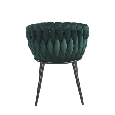Designer-Polstersessel ZYPHIRA – grün/schwarz