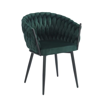 Designer-Polstersessel ZYPHIRA – grün/schwarz