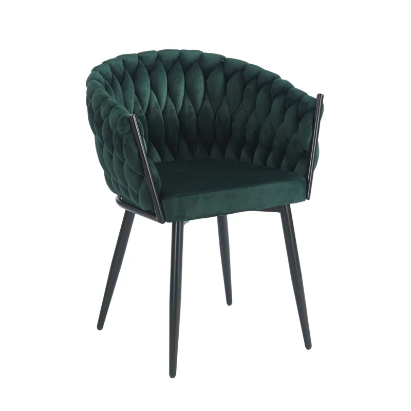 Designer-Polstersessel ZYPHIRA – grün/schwarz