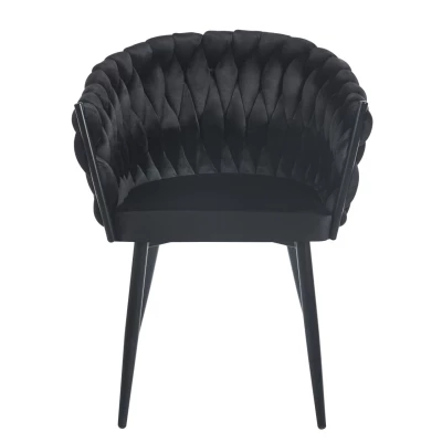 Designer-Polstersessel ZYPHIRA – schwarz