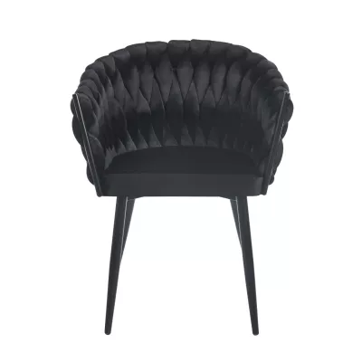 Designer-Polstersessel ZYPHIRA – schwarz