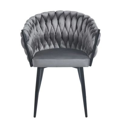 Designer-Polstersessel ZYPHIRA – grau/schwarz