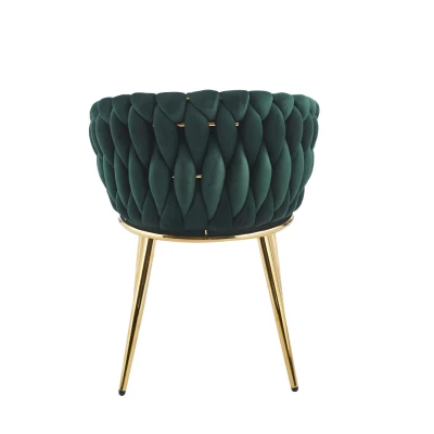 Designer-Polstersessel ZYPHIRA – grün/gold