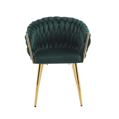 Designer-Polstersessel ZYPHIRA – grün/gold