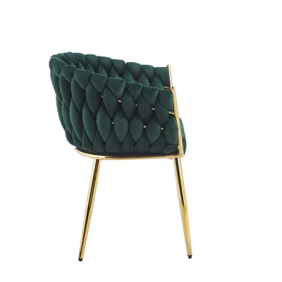Designer-Polstersessel ZYPHIRA – grün/gold