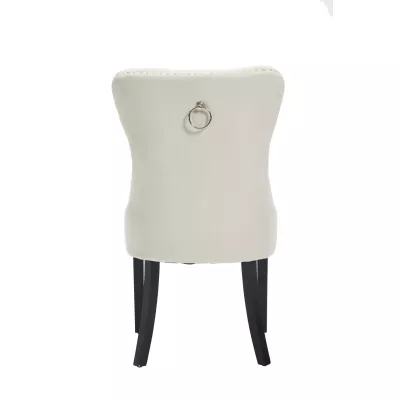 SAMSUL Polsterstuhl für Esszimmer - beige/schwarz