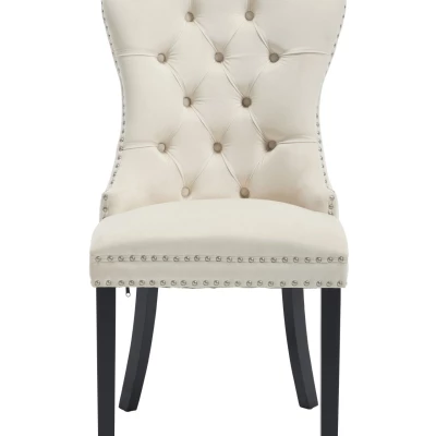 SAMSUL Polsterstuhl für Esszimmer - beige/schwarz