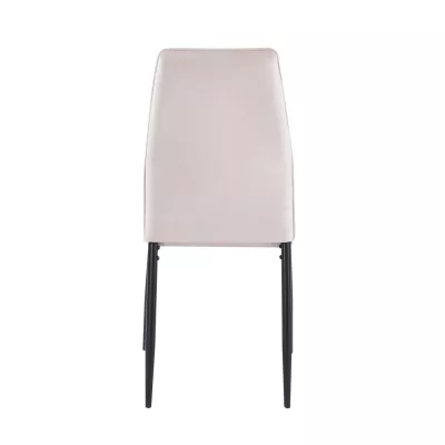 Gepolsterter Esszimmerstuhl SAMAIRA – beige/schwarz