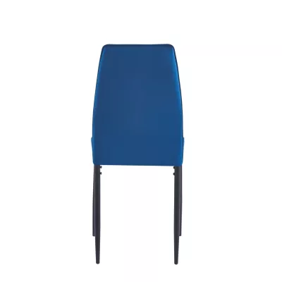 Gepolsterter Esszimmerstuhl SAMAIRA - blau/schwarz