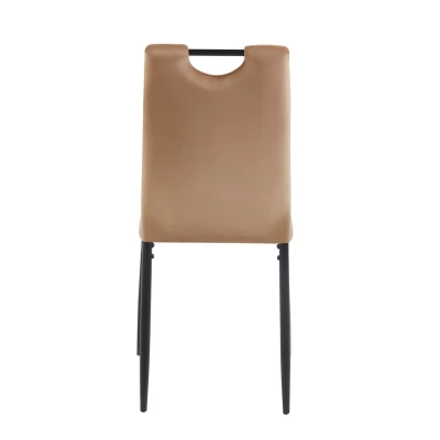 KYLARA Polstersessel – Cappuccino/Schwarz