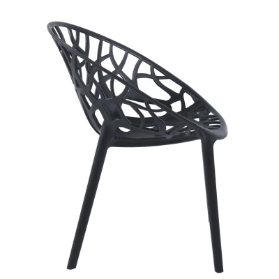 Designer-Gartenstuhl KIRAMI - schwarz