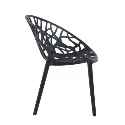 Designer-Gartenstuhl KIRAMI - schwarz