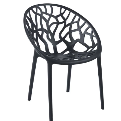 Designer-Gartenstuhl KIRAMI - schwarz