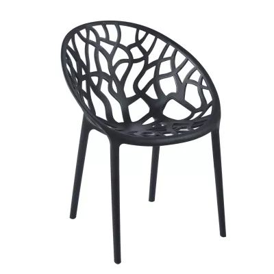 Designer-Gartenstuhl KIRAMI - schwarz