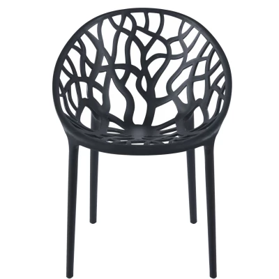 Designer-Gartenstuhl KIRAMI - schwarz