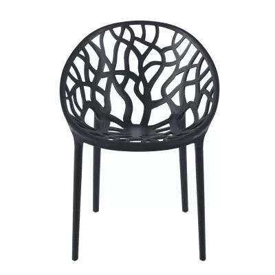 Designer-Gartenstuhl KIRAMI - schwarz