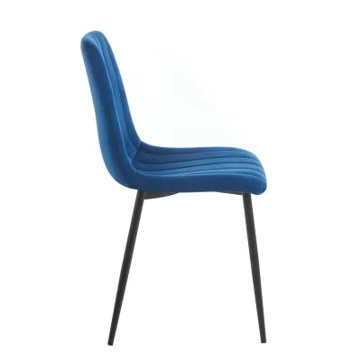 TABRIA Polsterstuhl für Esszimmer - blau/schwarz