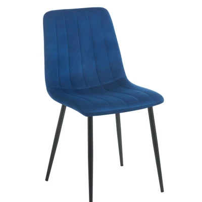 TABRIA Polsterstuhl für Esszimmer - blau/schwarz