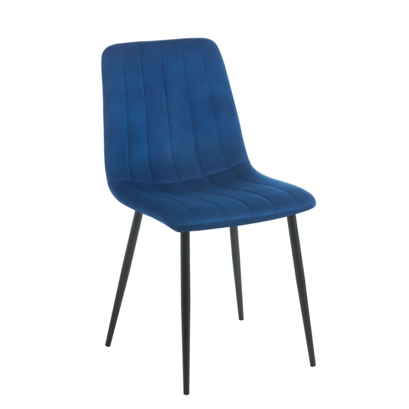 TABRIA Polsterstuhl für Esszimmer - blau/schwarz