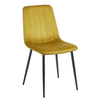 TABRIA Polsterstuhl für Esszimmer - gelb/schwarz