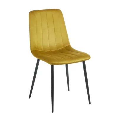 TABRIA Polsterstuhl für Esszimmer - gelb/schwarz