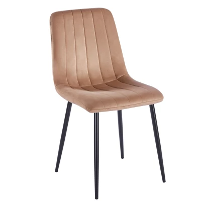 TABRIA Polsterstuhl für Esszimmer – Cappuccino/Schwarz