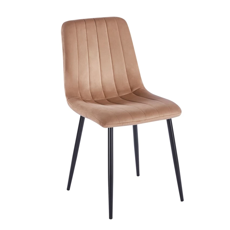 TABRIA Polsterstuhl für Esszimmer – Cappuccino/Schwarz