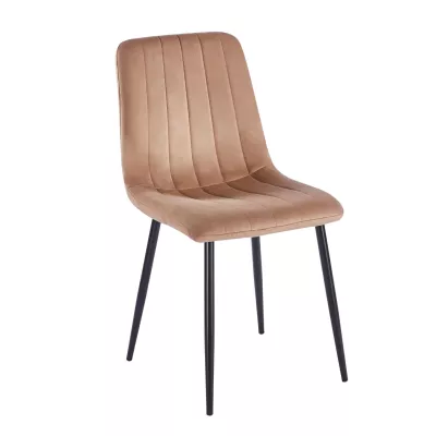 TABRIA Polsterstuhl für Esszimmer – Cappuccino/Schwarz