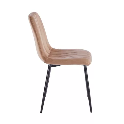 TABRIA Polsterstuhl für Esszimmer – Cappuccino/Schwarz